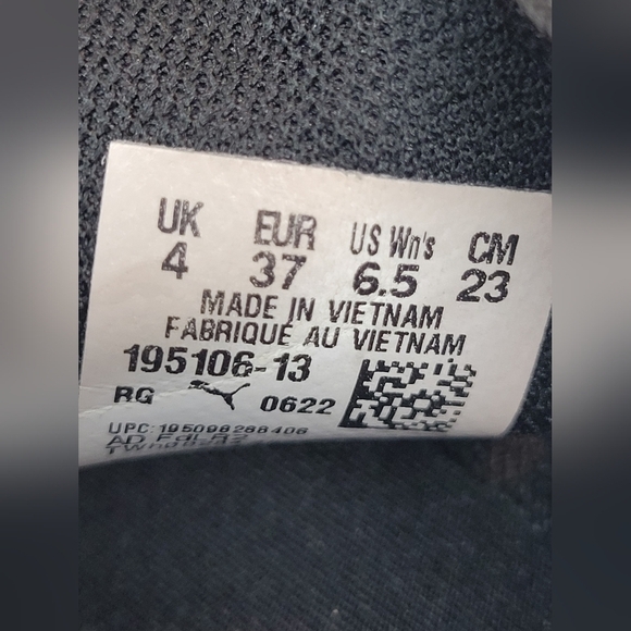 Puma Womens Uncaged Black Running Shoes Sneakers Size 6.5 - Picture 7 of 10